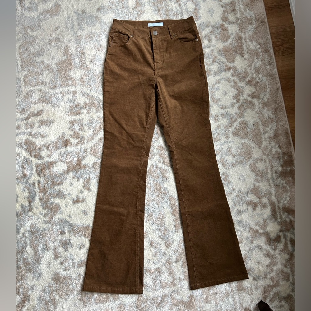 NEW Antonio Melani Corduroy Aria Flare Leg Pants